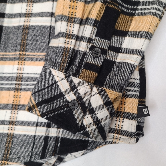 Howitzer Mens Medium Button Down Flannel Punisher We The People Patriot Military - Picture 2 of 10